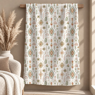Elegant Rustic Sage Beige Rainbow Blanket
