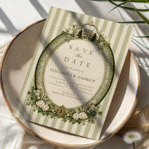 Elegant Rustic Sage Green Wedding