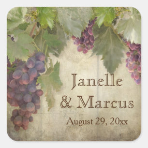 Elegant Rustic Vineyard Winery Fall Wedding Seal