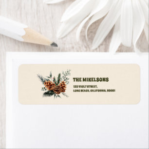 Elegant Rustic Watercolor Botanical Christmas