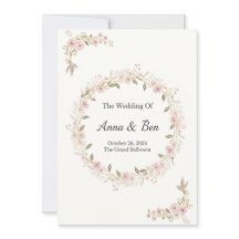 Elegant Rustic Wedding Invitation