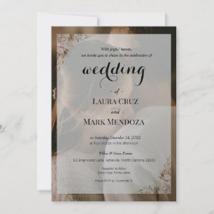 Elegant Rustic Wedding Invitation Photo Inspired