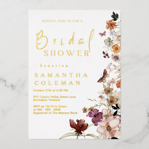 Elegant Rustic Wildflower Theme Boho Bridal Shower