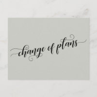 Elegant Sage Change of Plans Postponed Wedding
