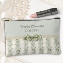 Elegant Sage Floral Stripes Wedding Coordinator
