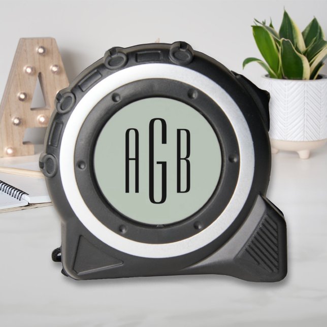 Elegant Sage Green 3 Letter Monogram 1 (Creator Uploaded)