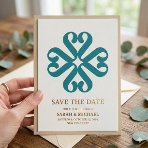 Elegant Sage Green Abstract Floral Wedding Invitation