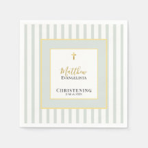 Elegant Sage Green and Gold Christening Party