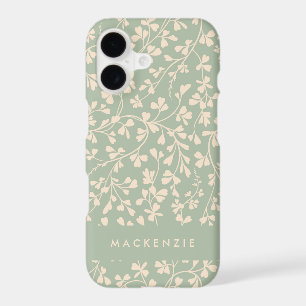 Elegant Sage Green Botanical Personalised