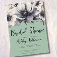 Elegant Sage Green Floral Bridal Shower