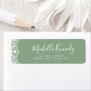 Elegant Sage Green Lace Bridal Shower