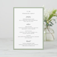 Elegant Sage Green Monogram Modern Wedding