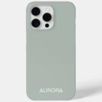 Elegant Sage Green Personalised Name -