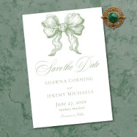Elegant Sage Green Toile French Manor Wedding