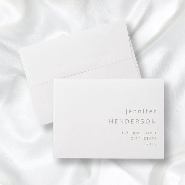 Elegant Sage Green Typography Envelope (Creator Uploaded)