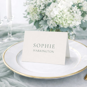 Elegant Sage Green Wedding Place Card