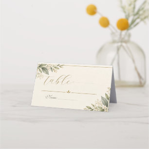 Elegant Sage Green Wedding Place Card