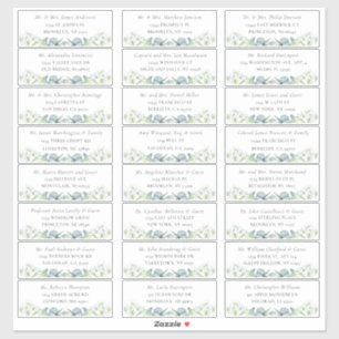 Elegant Sage Greenery Guest Address Labels