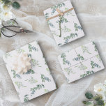 Elegant Sage Greenery Watercolor Botanical Foliage Wrapping Paper Sheet<br><div class="desc">This pretty, botanical inspired wrapping paper features a simple, yet elegant, design of sage green, watercolor greenery. It is perfect for bridal showers, weddings, baby shower, anniversary parties, engagement parties and anytime you want to add a Boho chic touch to your gift wrapping. Designed as part of my Elegant Greenery...</div>