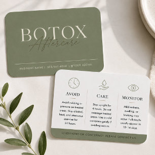Elegant Sage Minimal Botox Aftercare