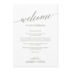 Elegant Sage Printable Wedding Welcome Letter