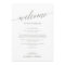 Elegant Sage Printable Wedding Welcome Letter