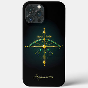 Elegant Sagittarius Bow and Arrow Zodiac  iPhone 13 Pro Max Case