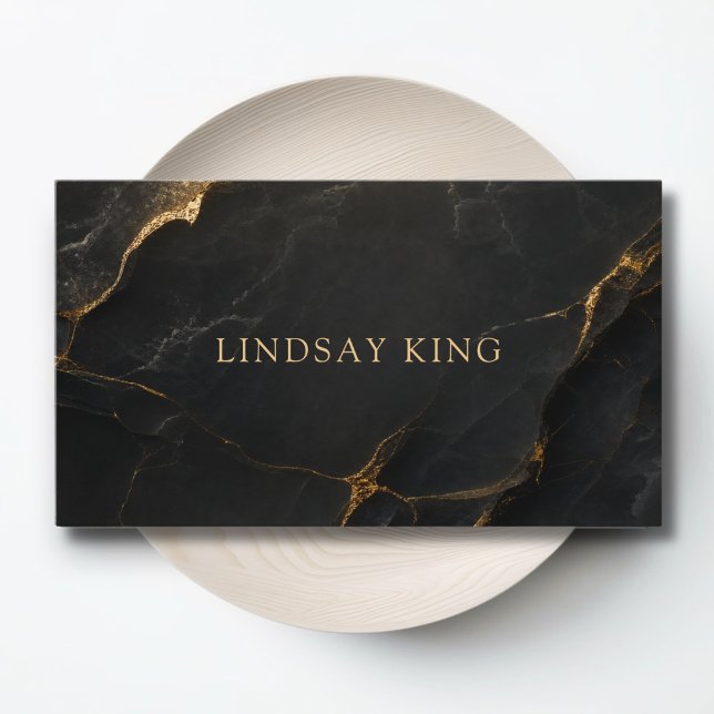 Elegant Salon Black Marble QR Code Business Cards (Elegant Salon Black Marble QR Code Business Cards)