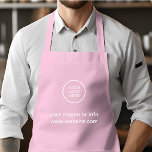 Elegant Salon Logo Pink Apron<br><div class="desc">Effortless Elegance: Customise Your Business Look with Our Modern Minimalist Pink Template. Easily Tailored with Your Company Logo and Text. Reach Out via the Message Button for Personalised Assistance – I'm Here to Help!</div>