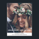 Elegant Same Love New Plans Change of Date Photo Announcement Postcard<br><div class="desc">Elegant Same Love New Plans Change of Date Photo Announcement Postcard</div>