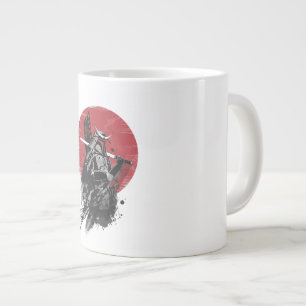 Elegant Samurai Spirit: Traditional Art & Modern Large Coffee Mug