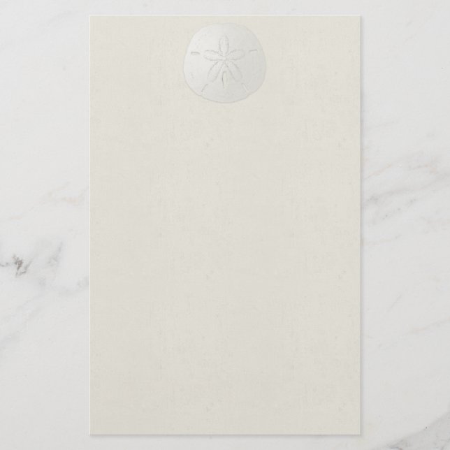 Elegant Sand Dollar Stationary 1 Stationery (Front)