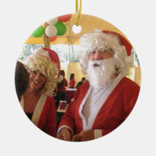 Elegant Santa Collection. Ceramic Tree Decoration