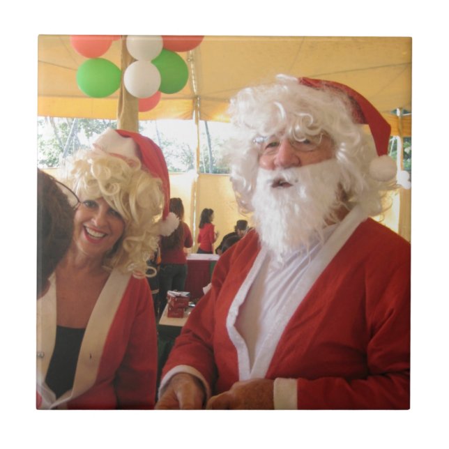 Elegant Santa Collection. Tile (Front)