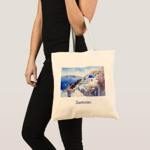 Elegant Santorini Greece Scenic  Tote Bag