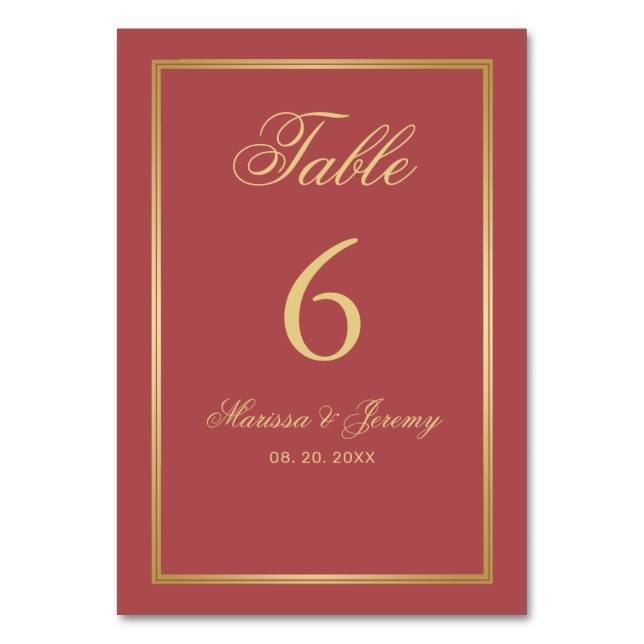 Elegant Sapphire Blue Gold Calligraphy Wedding Table Number (Back)