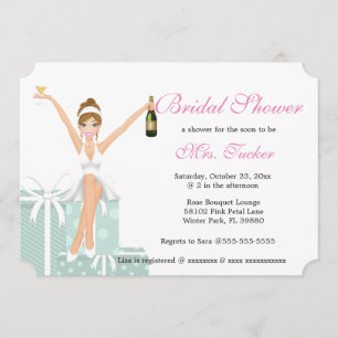 Elegant Sassy Bride To Be Bridal Shower Invitation