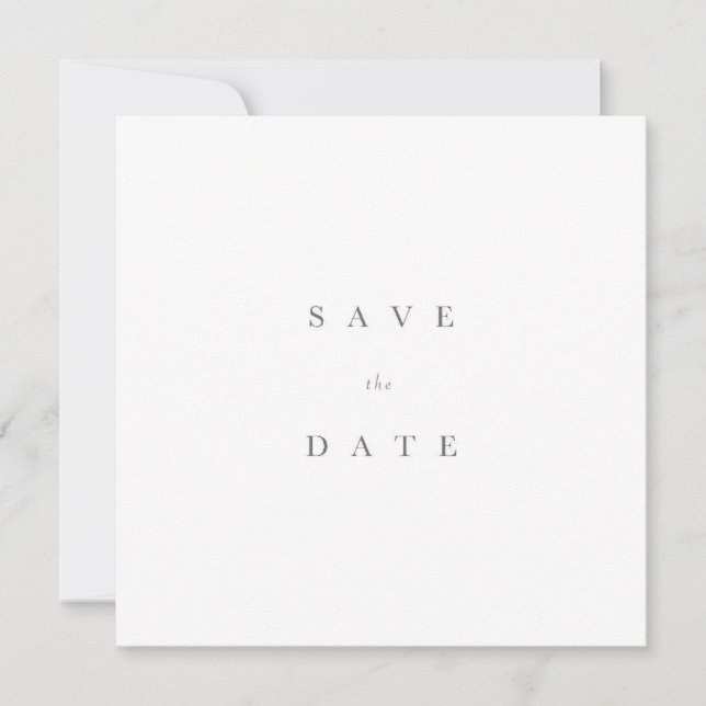 Elegant Save the Date (Front)