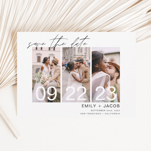 Elegant Save the Date 3 Photo Invitations (Creator Uploaded)
