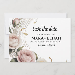 Elegant Save the Date Card