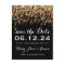Elegant Save The Date Falling Stars Gold