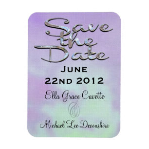 Elegant Save The Date High Noon Magnet