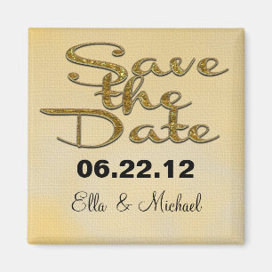 Elegant Save the date Spring Magnet