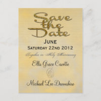 Elegant Save The Date Spring Wedding Reminder