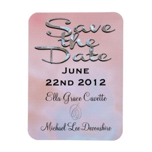 Elegant Save The Date Summer Magnet