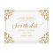 Elegant Save the Date Vintage Gold