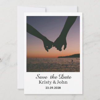 Elegant Save the Date Wedding Card