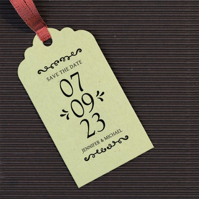 Elegant Save the Date Wedding  Rubber Stamp (Creator Uploaded)