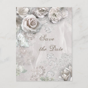 Elegant Save the Day Announcement Postcard