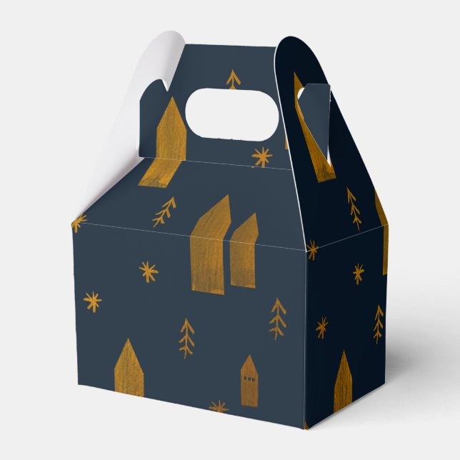 Elegant Scandinavian Christmas   Favour Box (Front Side)